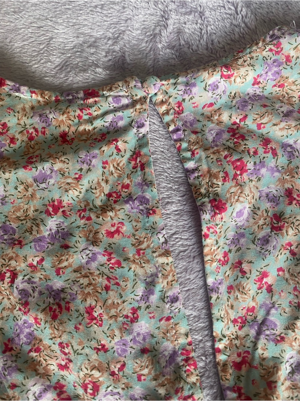 Klesis Floral Puff Sleeve Crop Top Smocked Cottagecore Coquette S - Picture 8 of 9